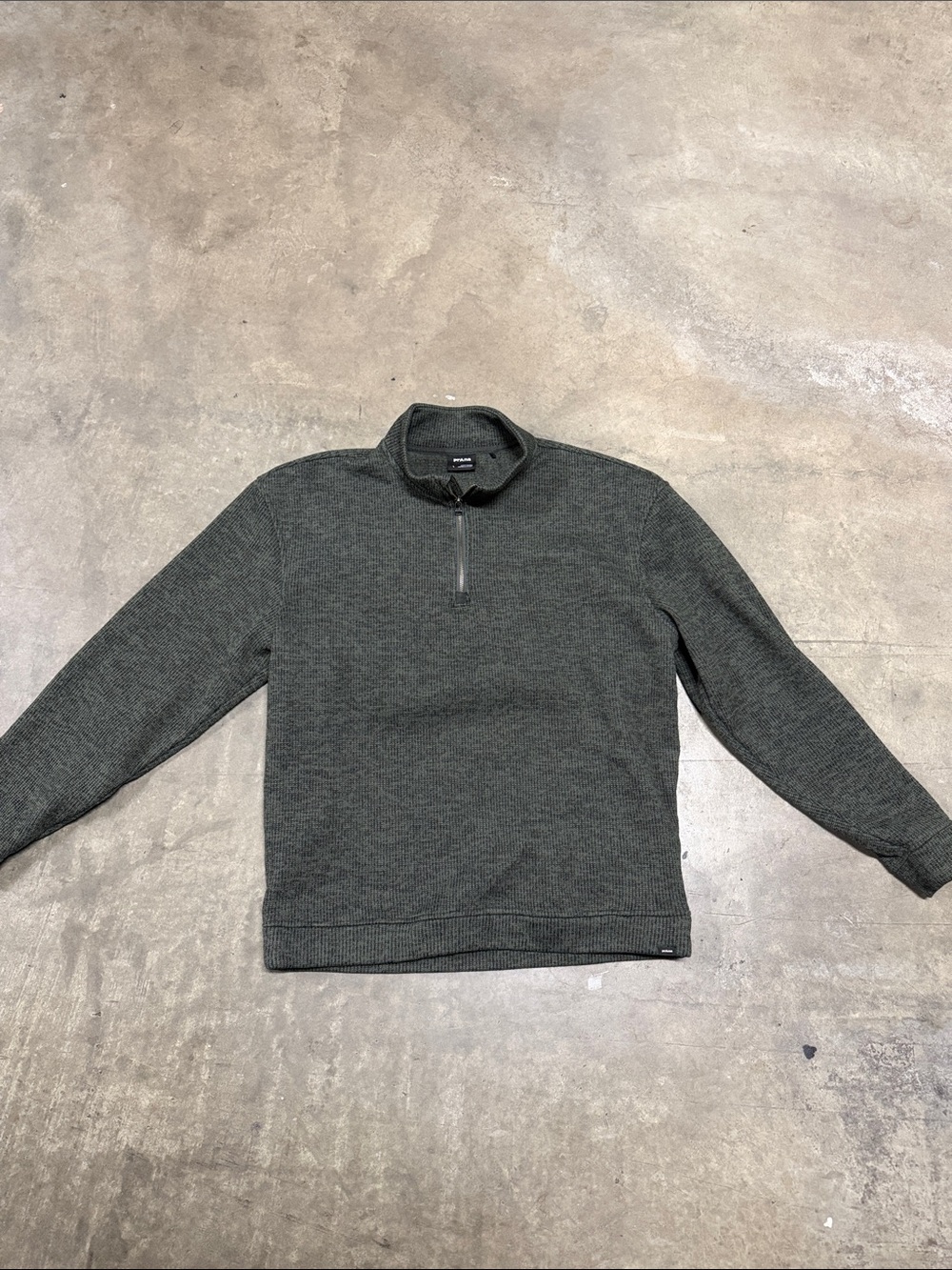 prAna Two Harbors 1/4 Zip Pullover- Spruce Heather